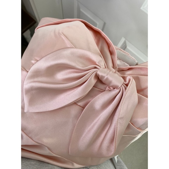 Mac Duggal BOW SWEETHEART STRAPLESS A LINE GOWN, Size 10, Blush Pink, #67995 - Picture 10 of 16